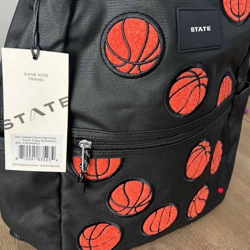 State Bags Kane Kids Fuzzy Basketball Backpack